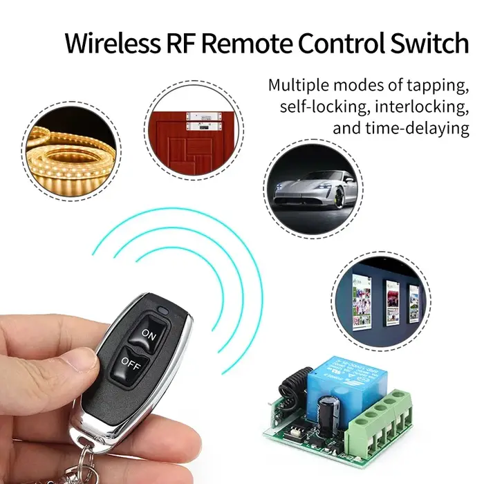 433 Mhz commutateur de télécommande de porte universelle DC 12V 10A relais récepteur Mini Module