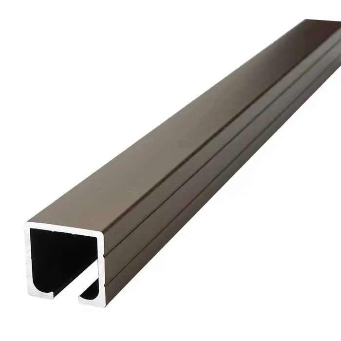 Rail de Suspension Universel en Alliage d'Aluminium, Accessoire Silencieux, Couleur Champagne, pour 