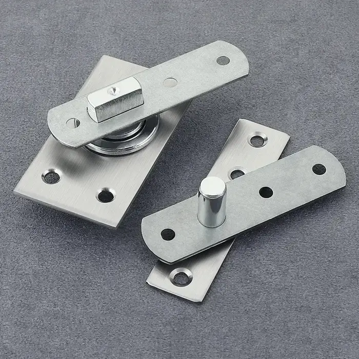 Charnière de porte pivotante en acier inoxydable, robuste pour arbre en bois, charnière murale pour 