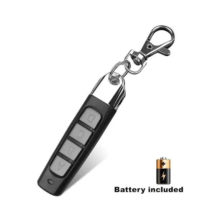 Porte-clés 433MHZ, télécommande automatique, 4 canaux, Code ABCD, ouvre-porte de Garage, duplicateur