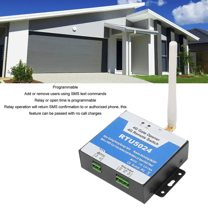 4G ouvre-porte SMS alarme intelligente reconnaissance d'identification