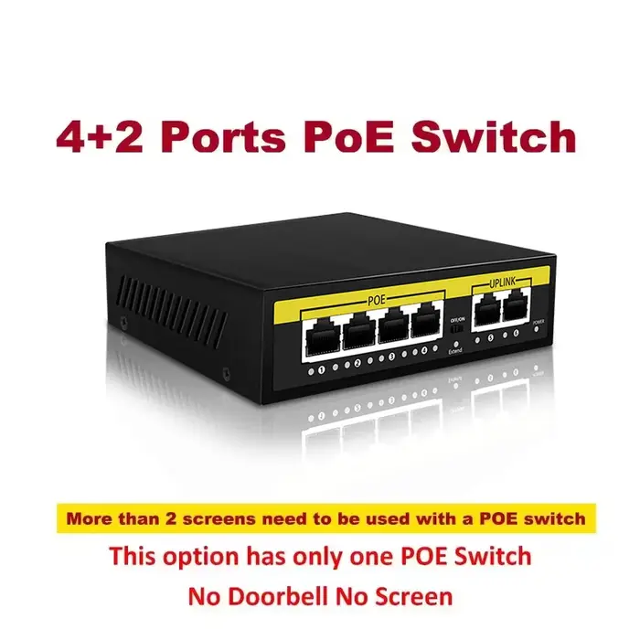 ANJIELO 1080P Tuya système d'interphone vidéo IP 10 pouces écran tactile Wifi POE sonnette filaire p