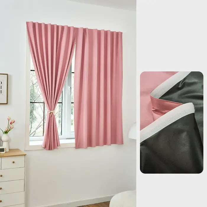 Rideaux occultants auto-adhésifs, pare-soleil, Protection de la vie privée, pour chambre à coucher, 