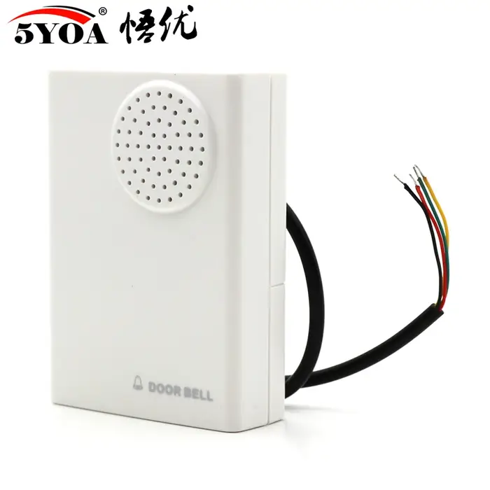 Sonnette de porte 12V filaire et batterie, deux types de sonnette pour système de contrôle d'accès d