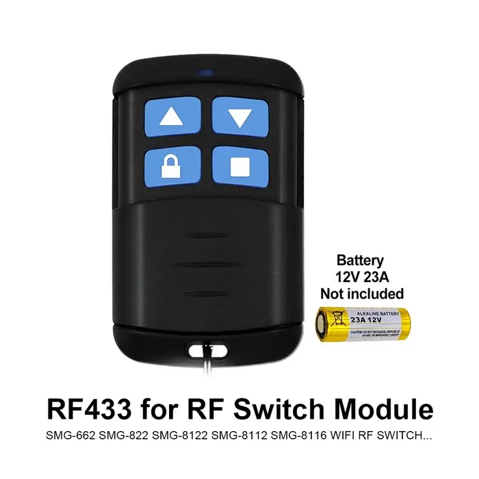 Récepteur de porte de garage WIFI 2 canaux 433 MHz universel à code fixe et à code roulant, contrôle