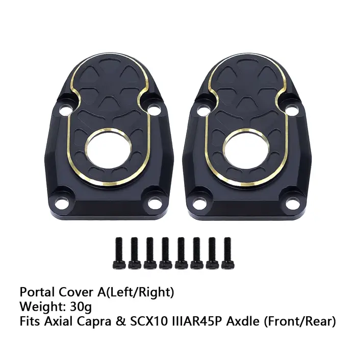 Ensemble de couvercles de portail pour dosettes de direction, poids en laiton, pour Axial Capra SCX1