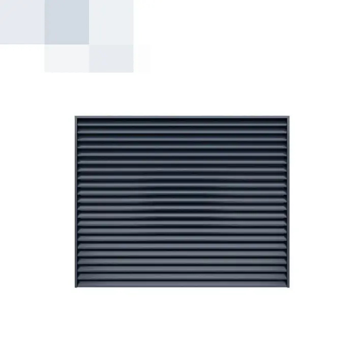 Fabricant de panneaux de clôture clôture extérieure en aluminium clôture métallique horizontale noir