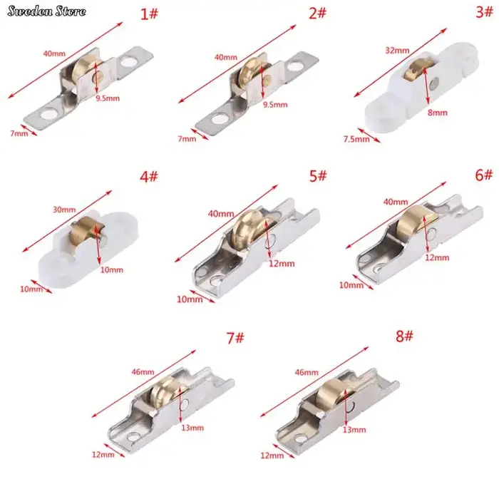 Roulettes de porte marketen acier inoxydable