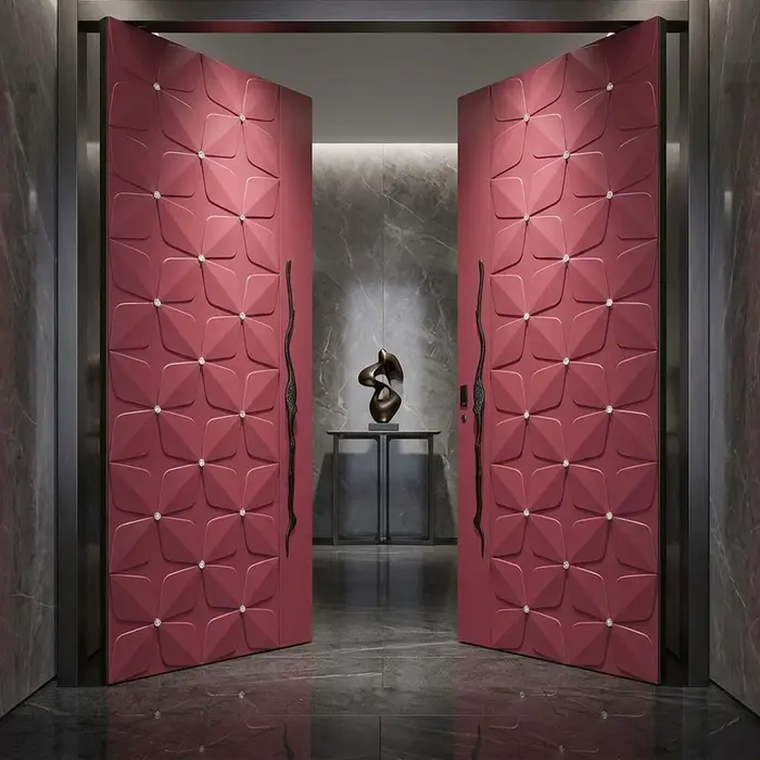 Porte d'entrée en aluminium intelligente
