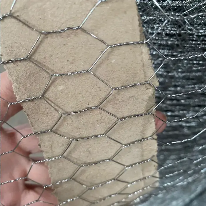 Clôture en treillis métallique hexagonale galvanisée