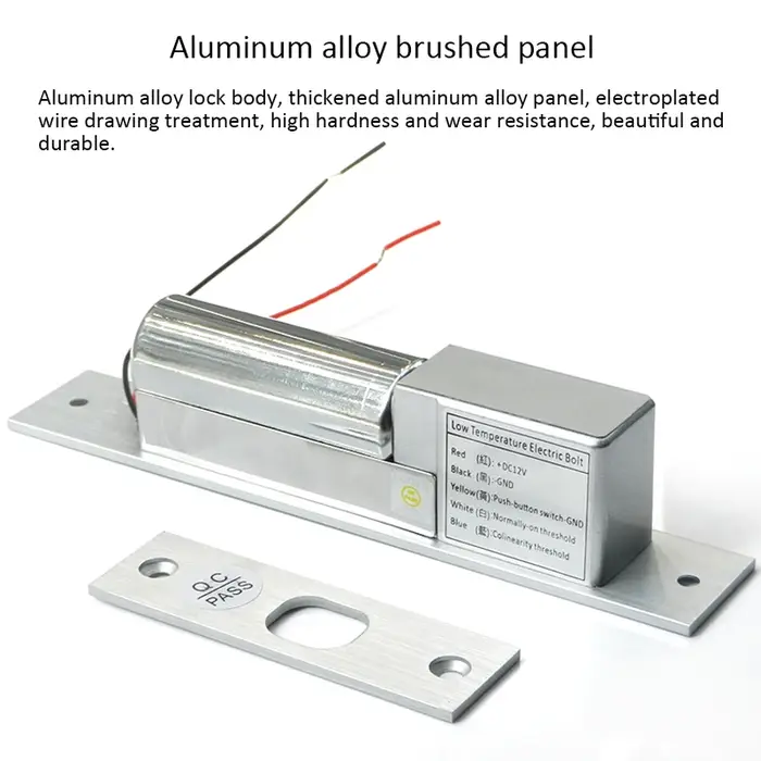 Serrure à boulon électrique à sécurité intégrée DC12V