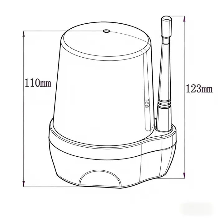 Lampe d'alarme Flash LED AC/DC 24V 230VAC