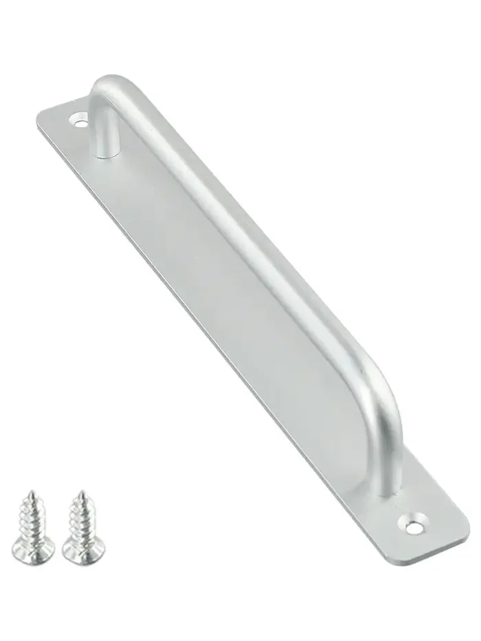 Poignée de porte coulissante en alliage d'aluminium, poignée de porte pour porte de toilette, sans p