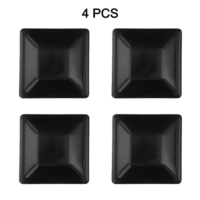 Capuchons de poteau de clôture en PP noir, 3-5/8 pouces, pour poteau en bois 4x4, protection contre les intempéries, accessoires de clôture de jardin, 4 pièces