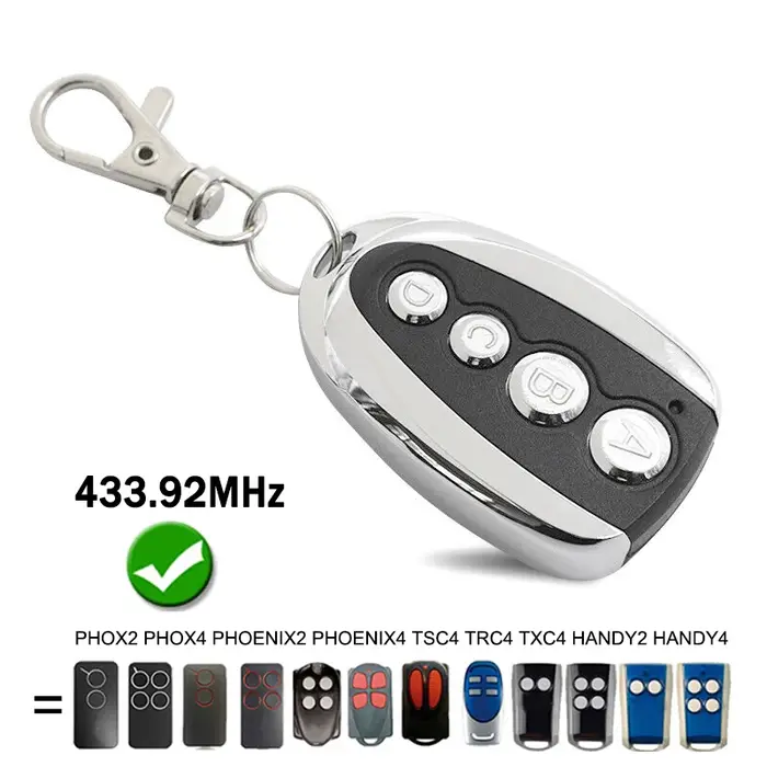 PHOX PHOENIX 2 4 PHOX2 PHOX4 PHOENIX2 PHOENIX4 HANDY2 HANDY4 TSC4 TRC4 TXC4 duplicateur de télécommande de porte de Garage 433.92MHz