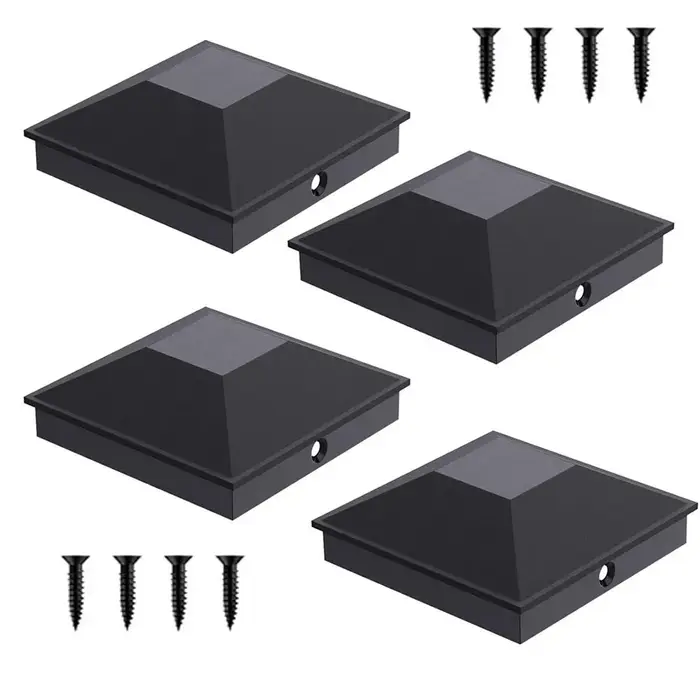 Capuchons de poteau de clôture en plastique de 5 pouces, couvre-poteaux en plastique pour la protect