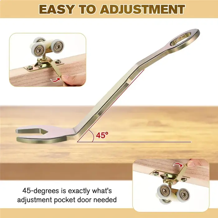Clé de réglage de Pivot WCS-4Pcs pour cintre de porte coulissante, clé de poche de réglage pour port