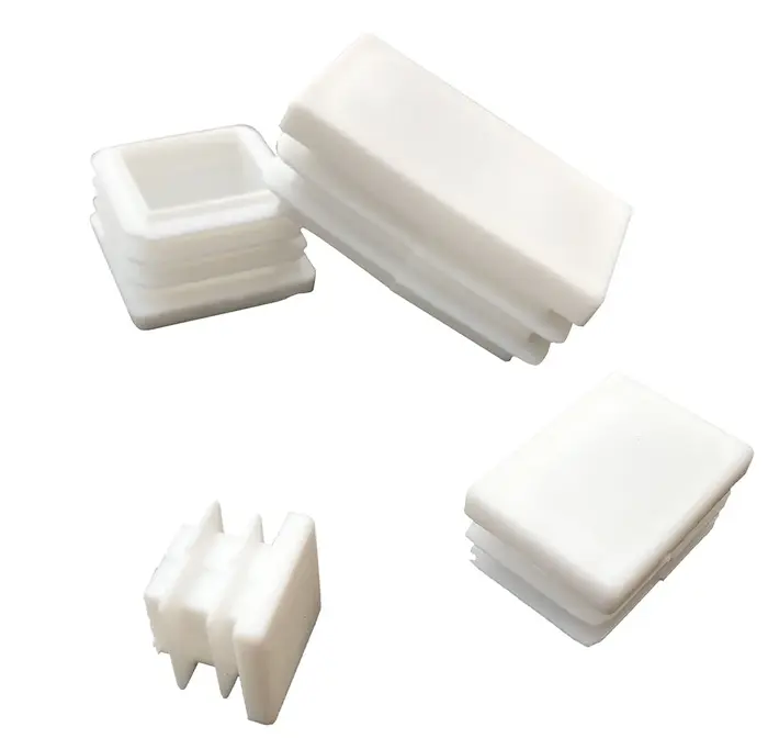 Embout de Protection en plastique blanc, carré/Rectangle, joint de Protection contre la poussière po