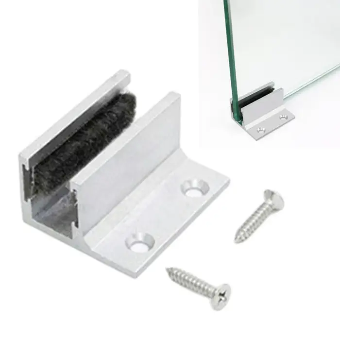 Rails de porte coulissante en alliage d'aluminium avec technologie de réduction du bruit intégrée po