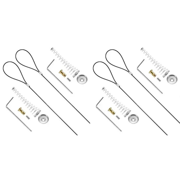 BSEVB-4 Sets de cordons de tirage pour loquet de portail, ouvre-loquet de porte à ressort réglable, 