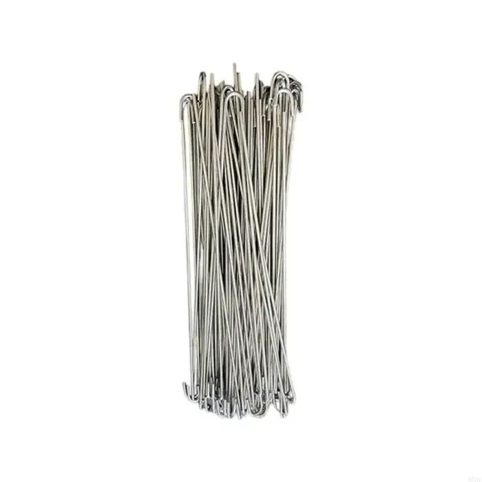 Attaches clôture à maillons chaîne en acier inoxydable, 100 pièces, pour jardin, ferme, renforcement