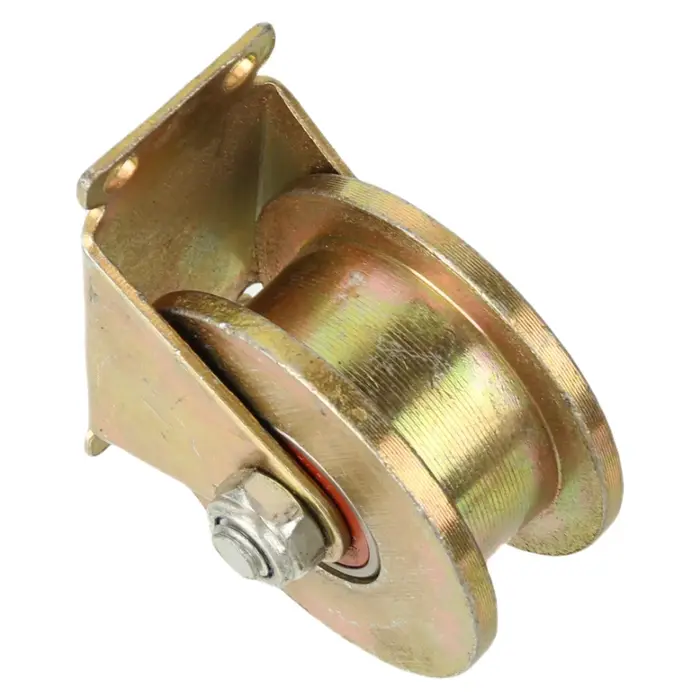 Roue pivotante robuste avec support à rainure UV de 2,5 mm (diamètre 80 mm) pour clôture coulissante