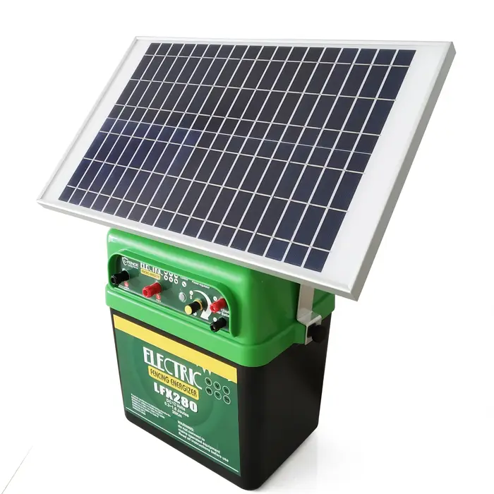 Contrôleur électrique de clôture Lydite, chargeur d'énergie solaire pour clôture électrique pour fer