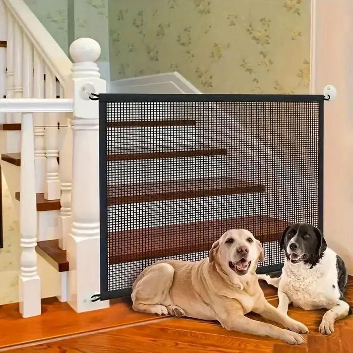 Clôture de barrière pour chien robuste avec crochets