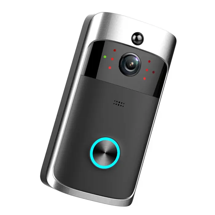 Sonnette vidéo sans fil V5, wi-fi, interphone vocal, caméra intelligente, étanche, sécurité domestiq