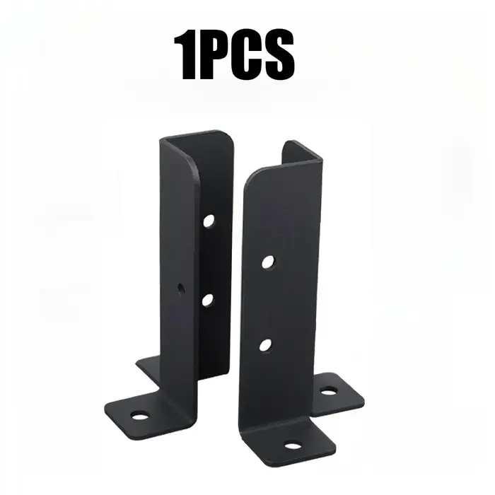 AT05-Staffe de Support de Base de poteau de clôture en bois, convient aux poteaux 2X4, 4X4, 6X6, Sup