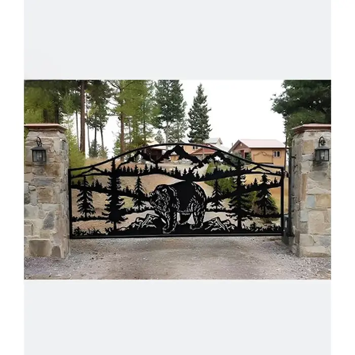 Porte de ranch en aluminium personnalisée Farm Gate-Foshan faite à la main