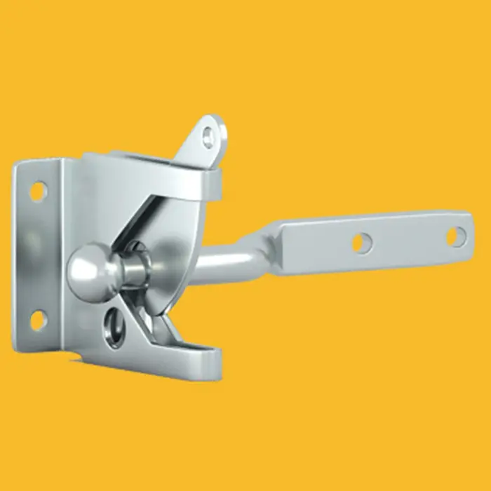Charnière de porte de clôture galvanisée avec serrure à loquet pour serrure de clôture extérieure enduit de zinc résistante aux intempéries pour portails de jardin et clôtures