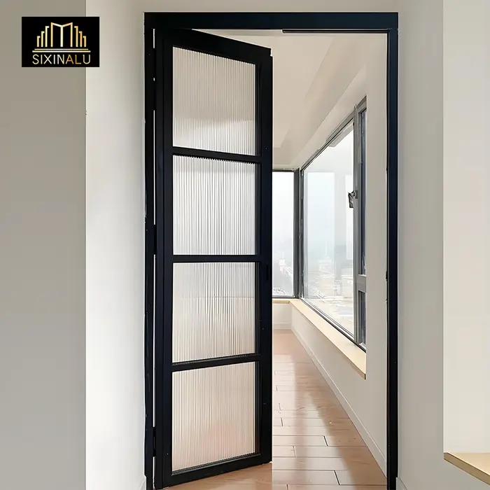 Sixinalu dernier système de porte coulissante conçu PT porte avant intérieure battante PD porte Doub