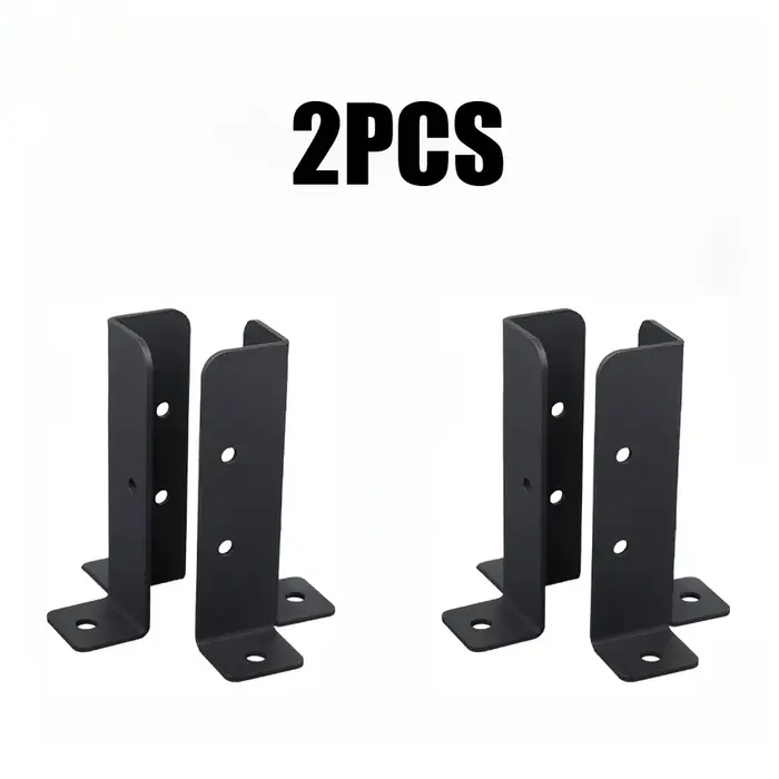 Supports de Base de poteau de clôture réglables en bois, 4 pièces, Support métallique avec vis pour 