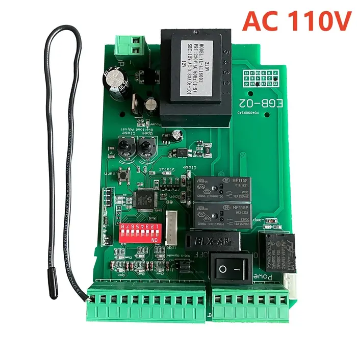 Ouvre-porte coulissant à moteur AC 230V, Circuit imprimé universel sensible, panneau de commande de 