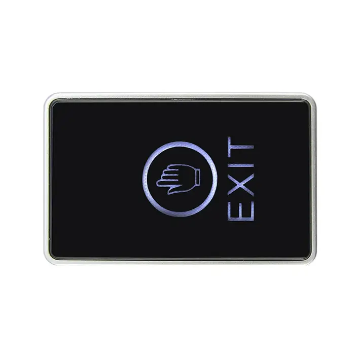 Bouton de sortie de porte, interrupteur tactile, rétro-éclairage bleu sans contact infrarouge pour s
