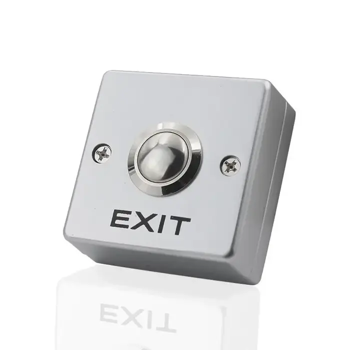 Bouton de sortie de porte en alliage de zinc, interrupteur poussoir pour système de contrôle d'accès aux portes, pour ouvrir la porte