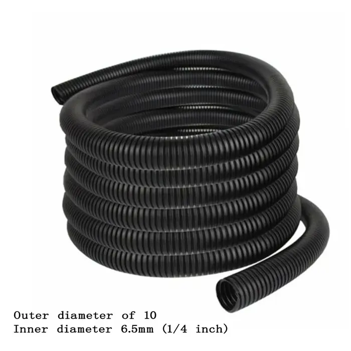 Tuyau ondulé 1/4 "3/8", tuyau de filetage isolé PP, manchon de protection pour tuyau ondulé en plast