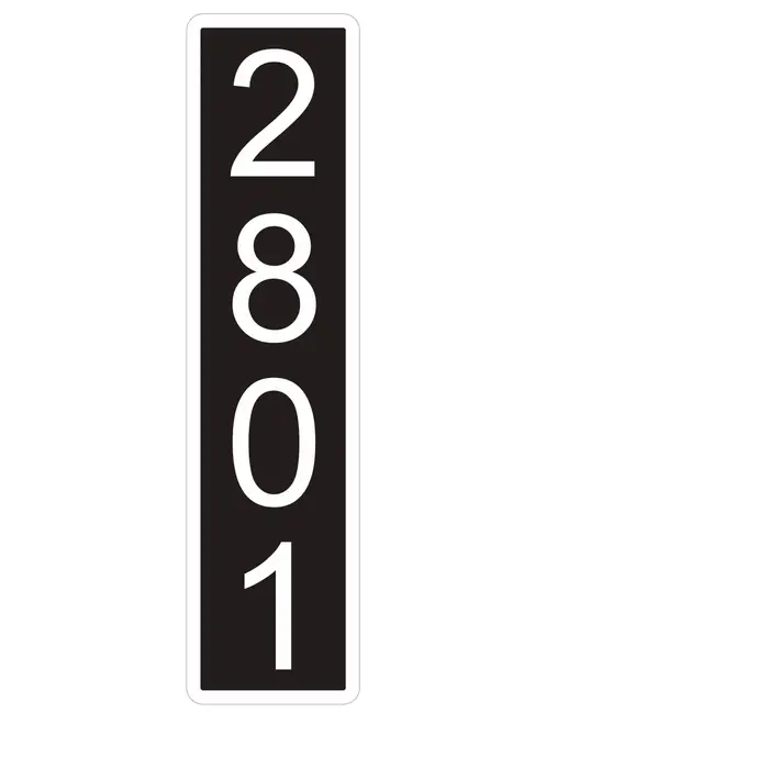 Plaques de numéros de maison personnalisées en PVC acrylique, étanches pour extérieur, pour maison, 