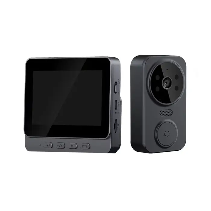 Caméra de sonnette vidéo intelligente sans fil, HD 1080P avec vision nocturne, WiFi 2,4 G, détection