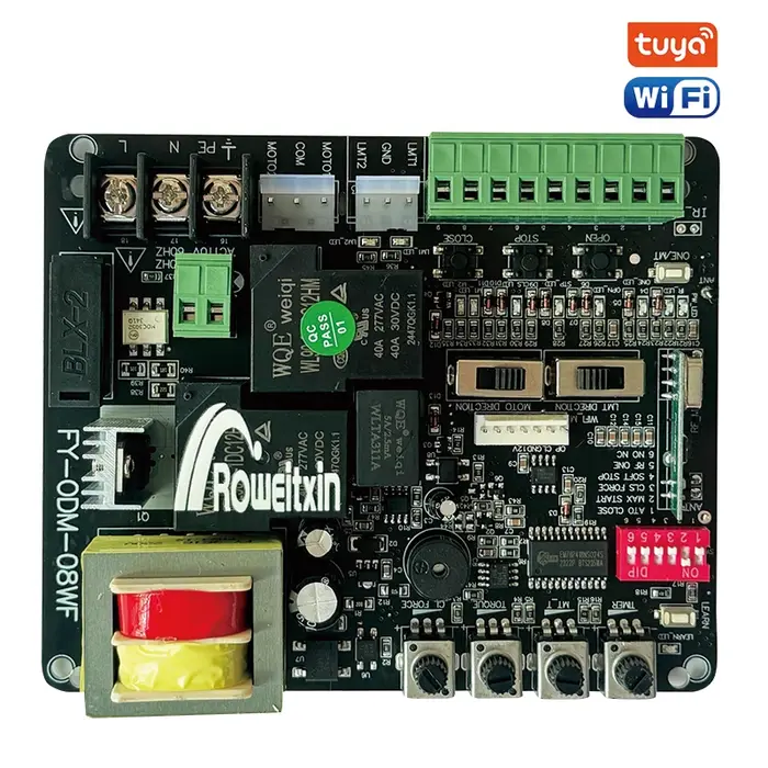Tuya WiFi porte coulissante 220V PCB pas de fin de course NC est compatible avec universel peut arrê