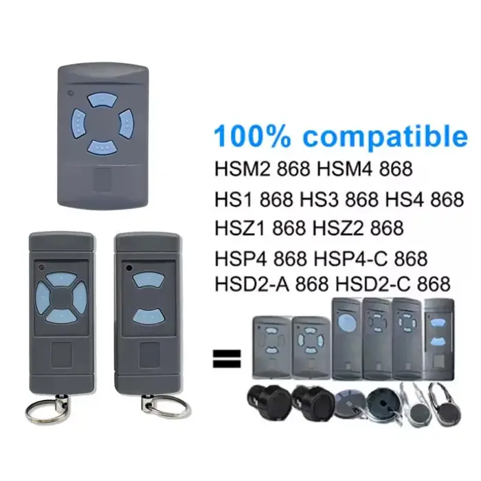 Télécommande 868 MHz HSM4 HSM2 HS2 HS4 HSE2 HSE4 HSZ1 HSZ2 HSP4
