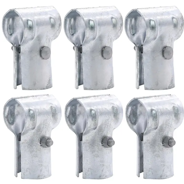 Pièces de clôture JOLink galvanisées, rail d'extrémité, pince en T pour tuyau OD de 1 à 3/8mm et 32m