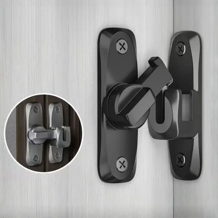 Serrure de porte pivotante à 90/180 degrés