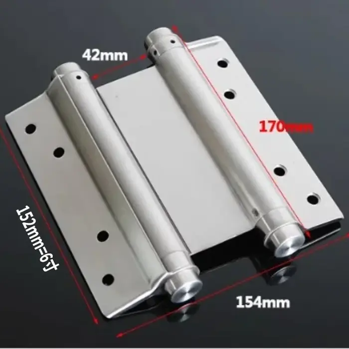 Charnière à ressort en acier inoxydable pour porte de liberté, fermeture automatique, bidirectionnel
