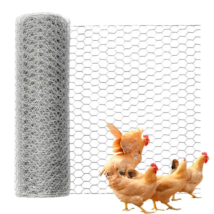 Filet de clôture agricole 5m/10m/15m, grillage hexagonal robuste pour volailles et animaux de compagnie, barrière de jardin en rouleau