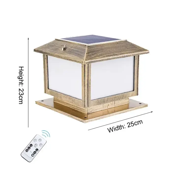 Lampes solaires pour portail de cour, étanches, pour extérieur, avec éclairage et connexion électriq