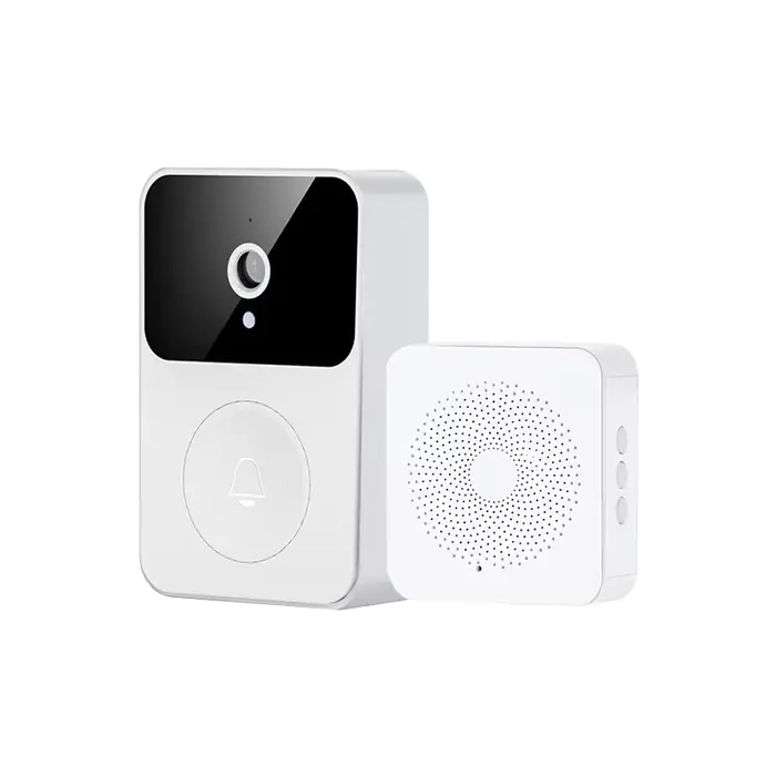 Sonnette de porte visuelle avec caméra WiFi 2.4G, interphone pour application mobile, changement de