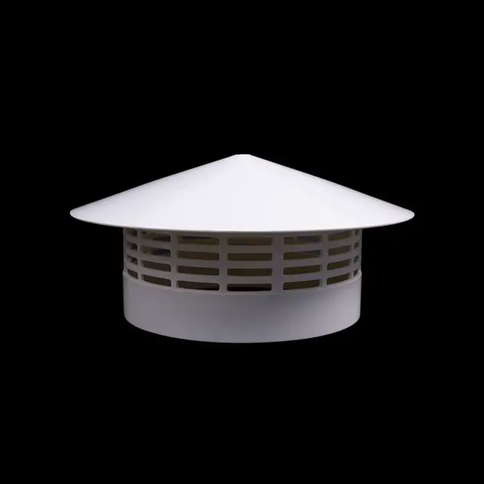 Capot de protection ventilé en PVC pour tuyau d'évacuation 75-200 mm