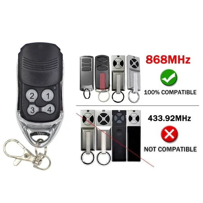 Ouvre-porte de garage télécommandé, clé émetteur à main, 868MHz Cruc4EVF Cruc2REV Cruc4REV Cruc4REVF